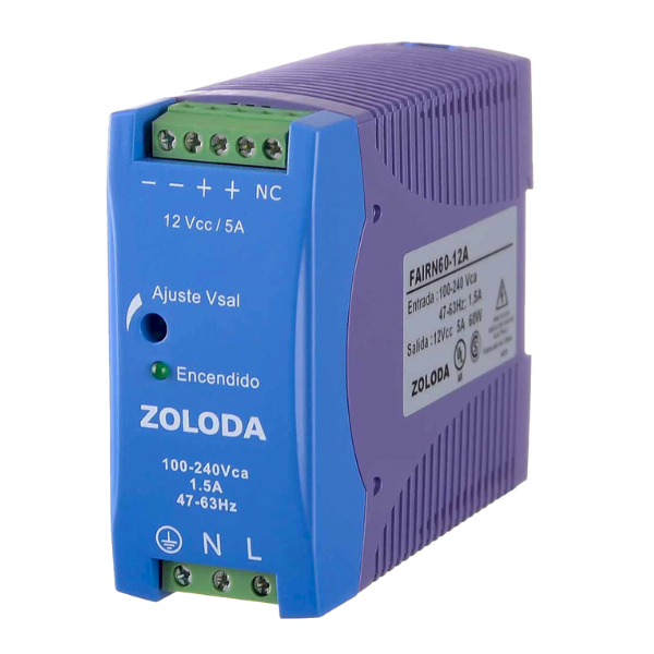Fuente Monofásica Fair FAIRN60-12A Zoloda