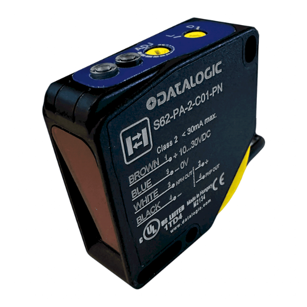 Sensor Deteccion Difusa Rectangular 4 Hilos 24VCC 900mm Plastico Datalogic