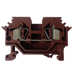 Bornera de paso BC2.5 MARRON AEA