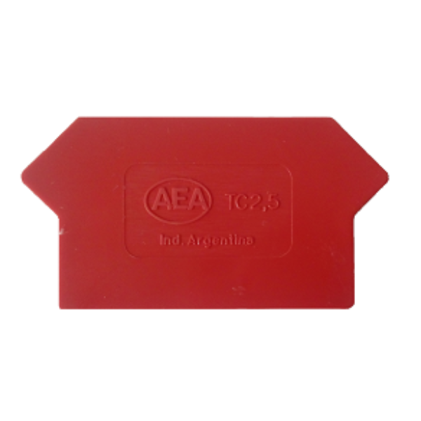 Tapa de bornera TC2,5 ROJO AEA