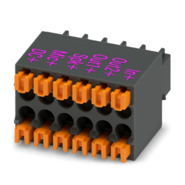 Conector DFMC 0,5/ 6-ST-2,54 BDMCWH/RD PHOENIX CONTACT