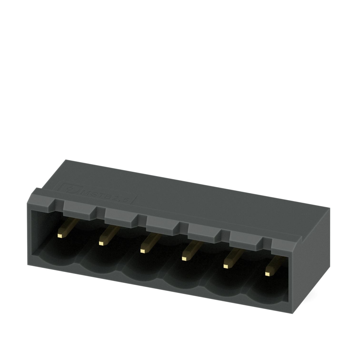 Conector MSTBA 2,5/ 6-G-5,08 BK AU PHOENIX CONTACT