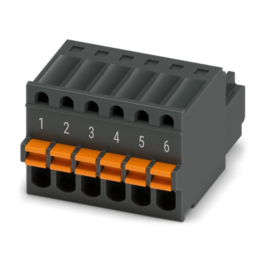 Conector FK-MC 0,5/ 6-ST-2,5 BKBDWH:1-6 PHOENIX CONTACT