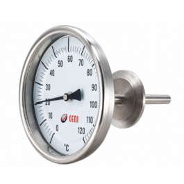 Termómetro TERM.BIM. Ø63 P 0-120ºC CLAMP CENI